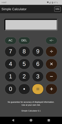 Screenshot Calculator