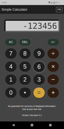 Screenshot Calculator