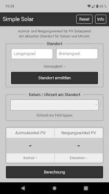 Screenshot Simple Solarwinkel