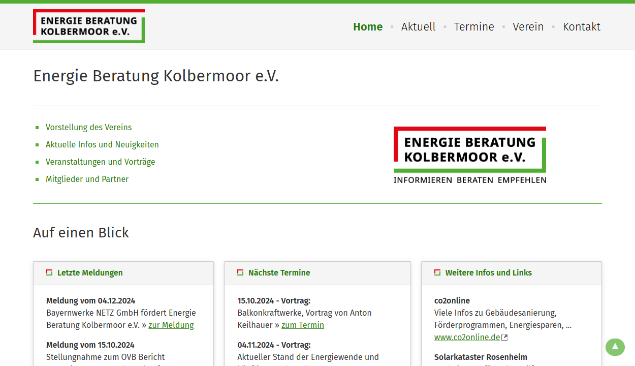 Screenshot Website