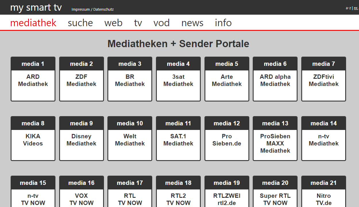 Screenshot Website