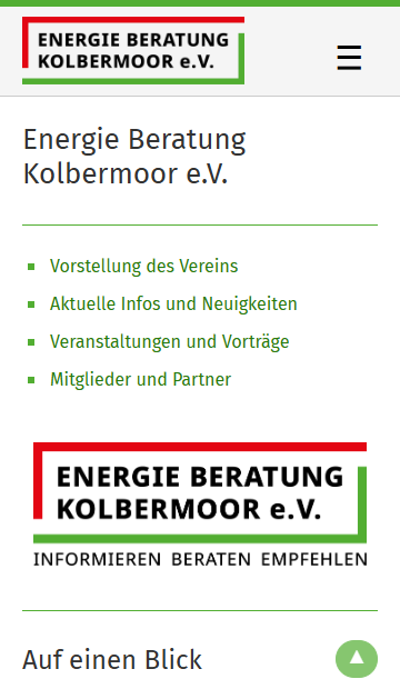 Screenshot mobile Website